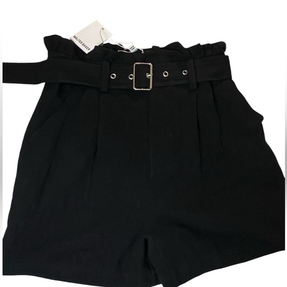 Walter Baker Ganni Heavy Crepe Paper Bag Short, High Waisted, Size Large… - Picture 2 of 7